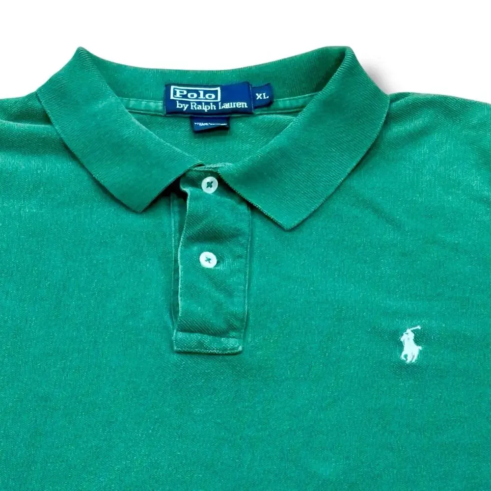 Polo Ralph Lauren Men’s Size XL Green Short Sleeve Top Pony Logo Preppy Golf